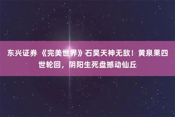 东兴证券 《完美世界》石昊天神无敌！黄泉果四世轮回，阴阳生死盘撼动仙丘
